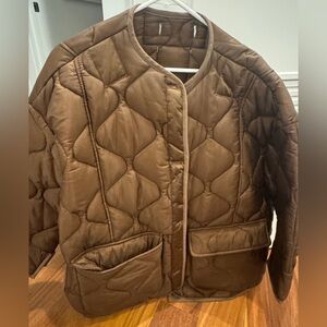 The Frankie shop brown Quilted Jacket